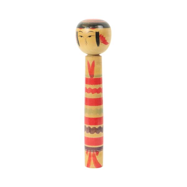 Grande poupée Kokeshi XL en bois massif Japon époque Showa 37 cm