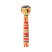 Large Kokeshi Doll XL Solid Wood Japan Showa Period 37cm