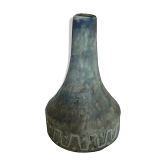 W Germany blue grey cermal vase