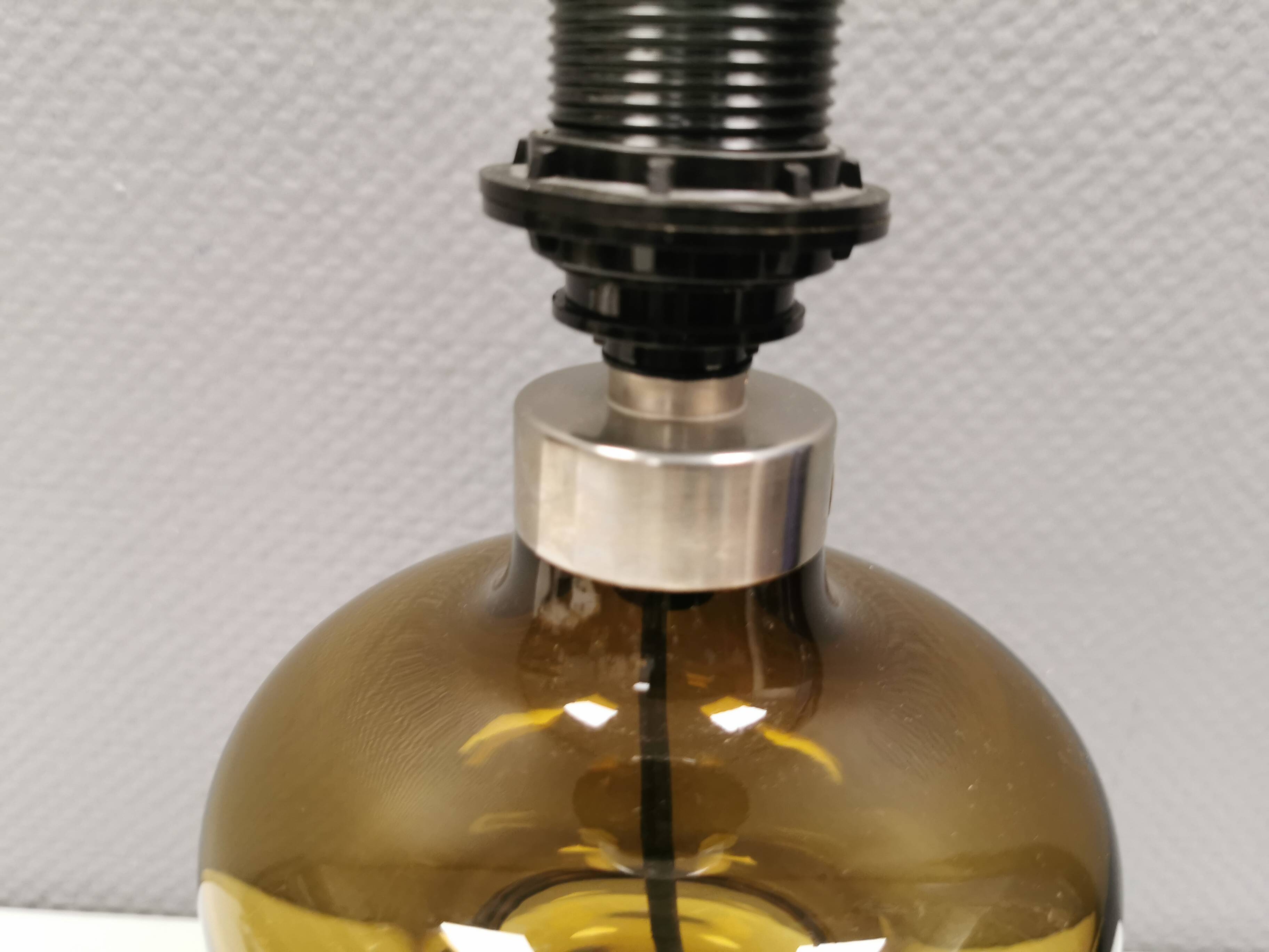 Extremely rare ‘Granny’ table lamp designed by Michael Bang for Holmegaard