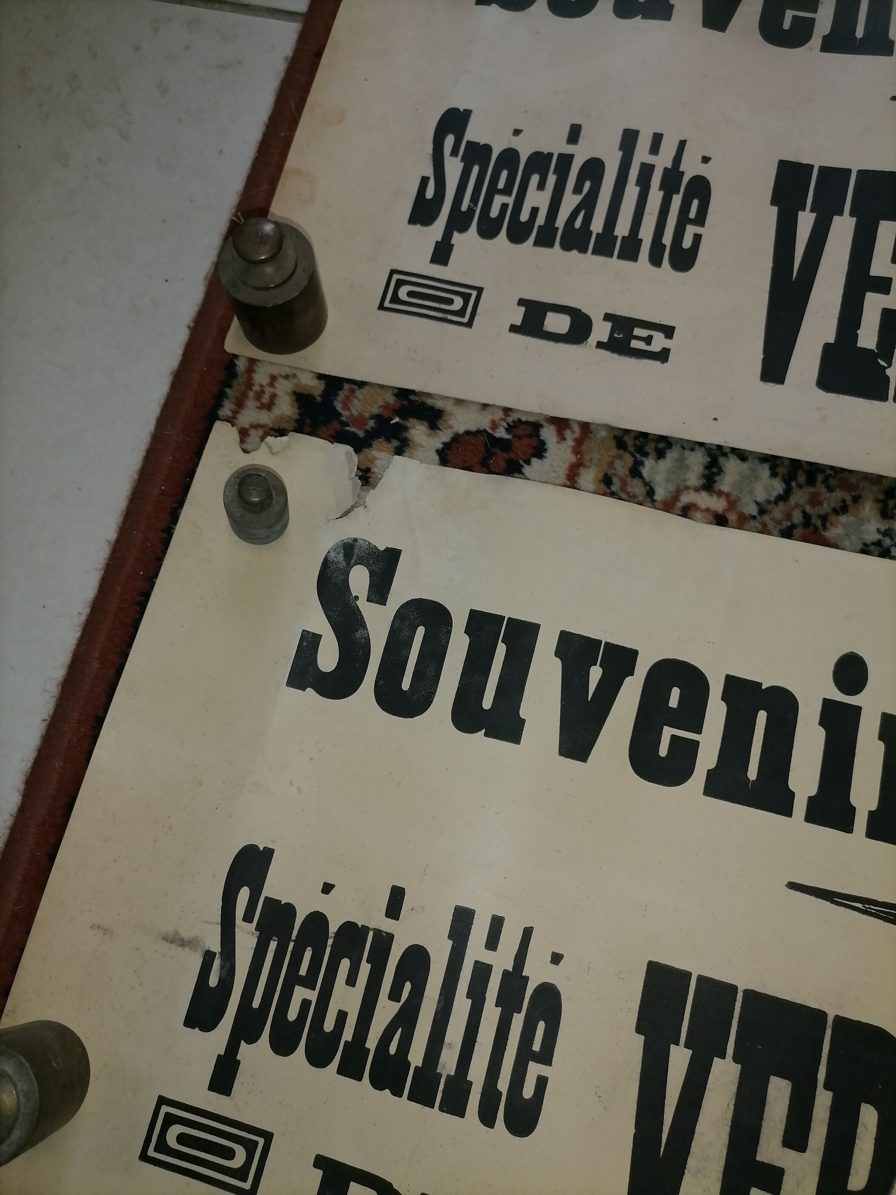 Lot de 4 affiches vinicole vintage