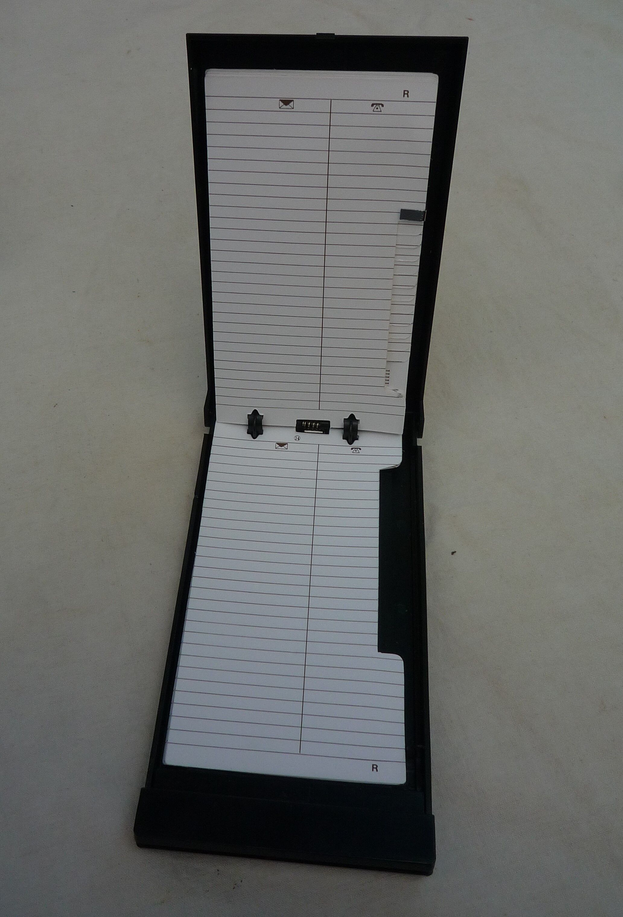 Mechanical phone book, Mallat, vintage 70s