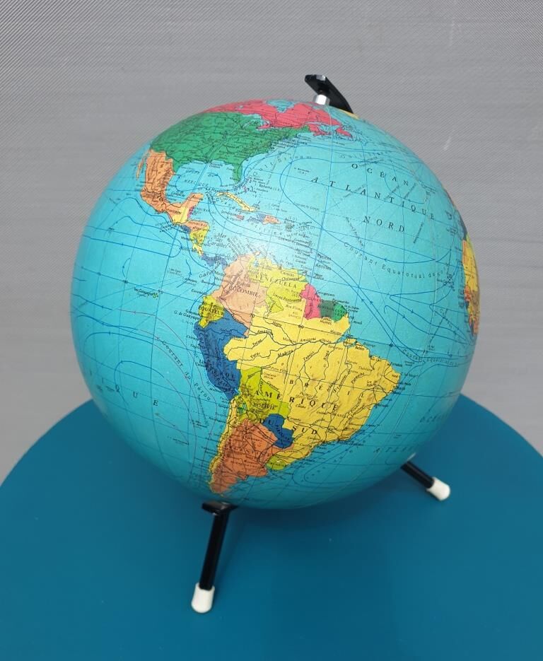 World Map globe taride maps 1969