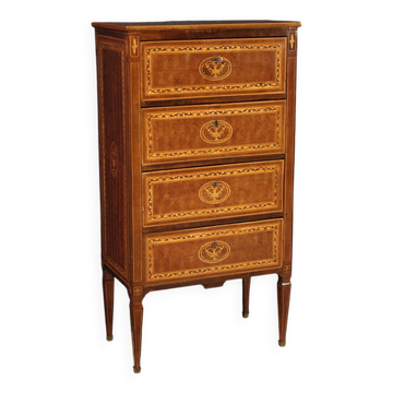 Commode marquetée de style Louis XVI du XXe siècle
