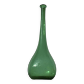 Grand vase italien en verre vert