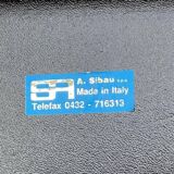 6 curved wooden chairs, Sibau Italy circa 1970