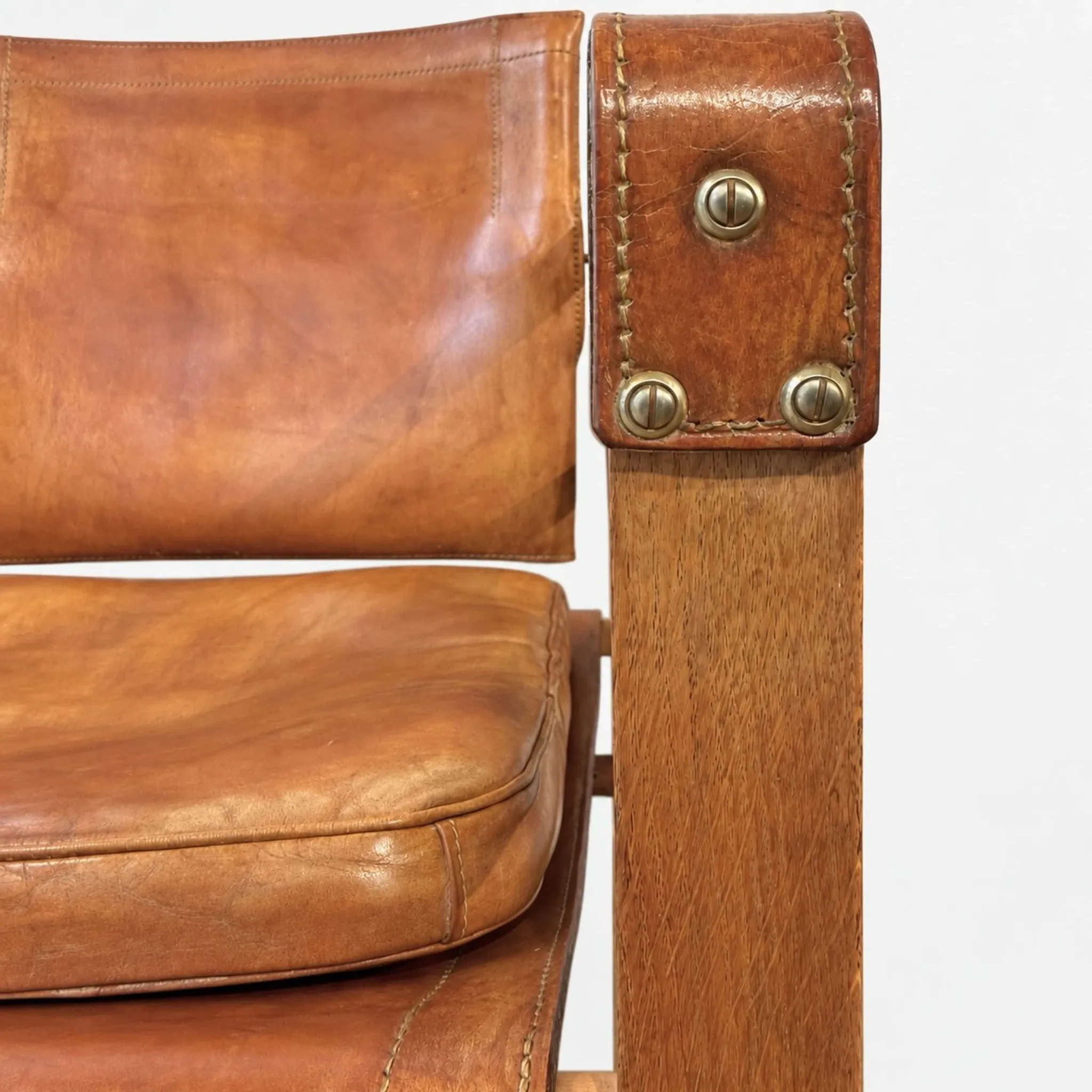 Fauteuils Safari cognac par Kaare Klint