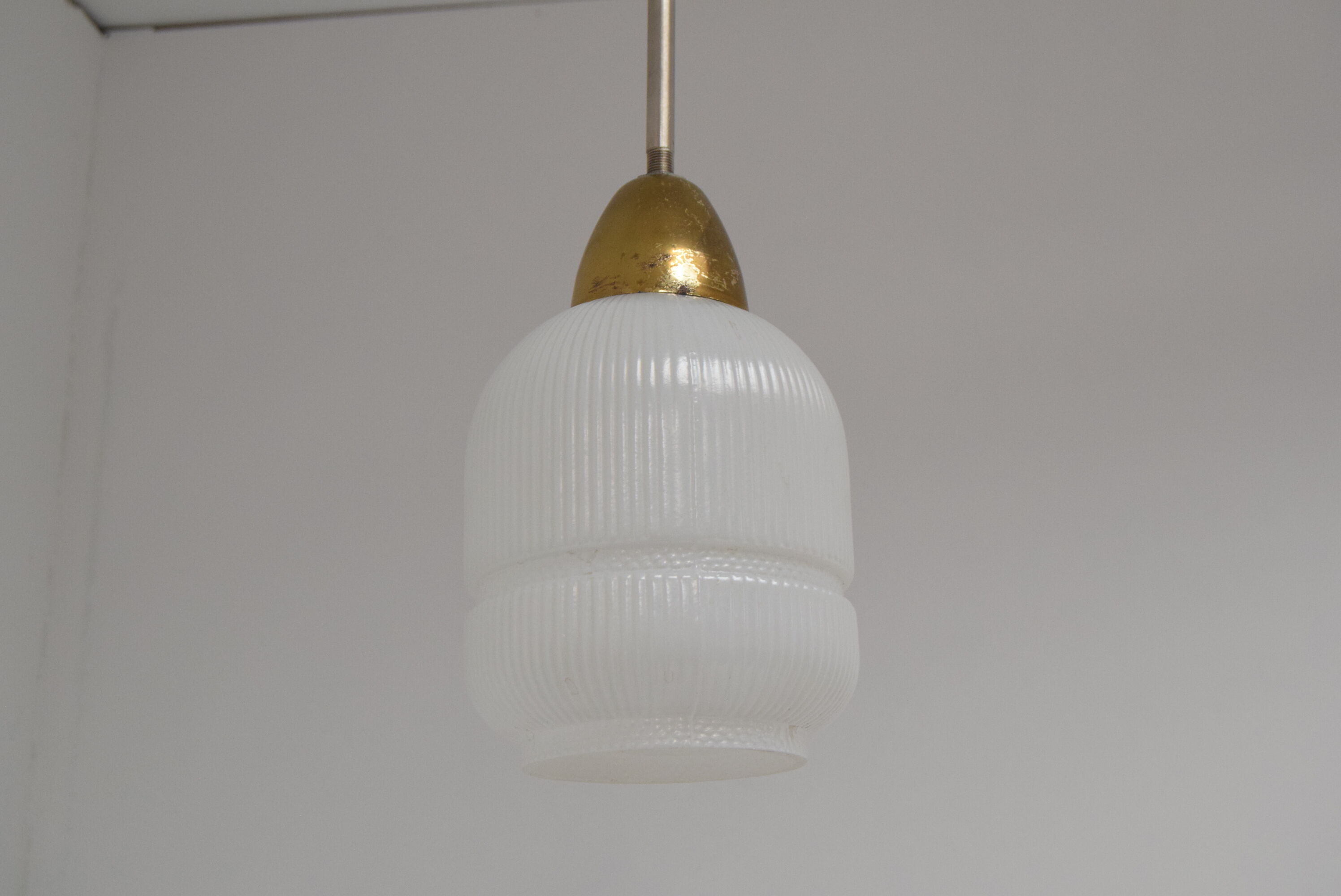 Mid-century Glass Pendant,1970's.
