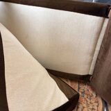 Brown velvet living room