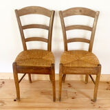 Set of 6 vintage farm chairs
