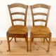 Lot de 6 chaises de ferme vintage