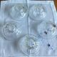 Lot de 5 coupelles verre transparent - vintage