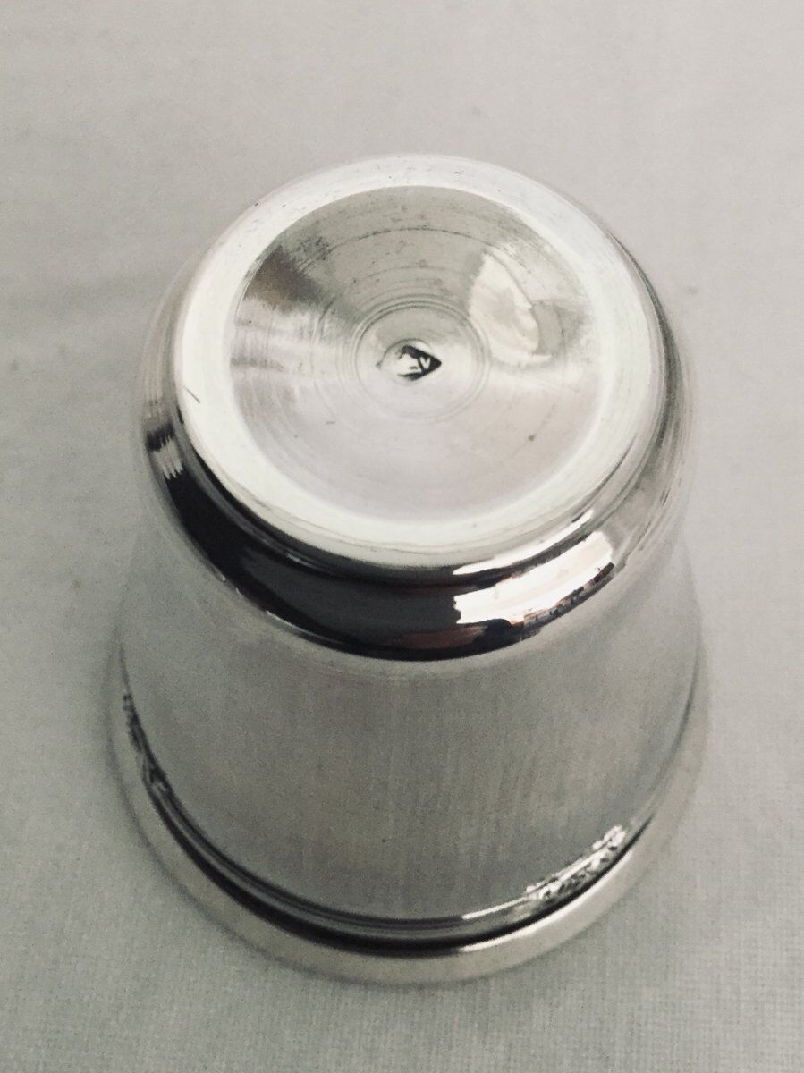 6 liquor cups "rubans croisés" Charles Vincent