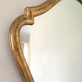 Old mirror gilded frame with leaf 48x60cm
