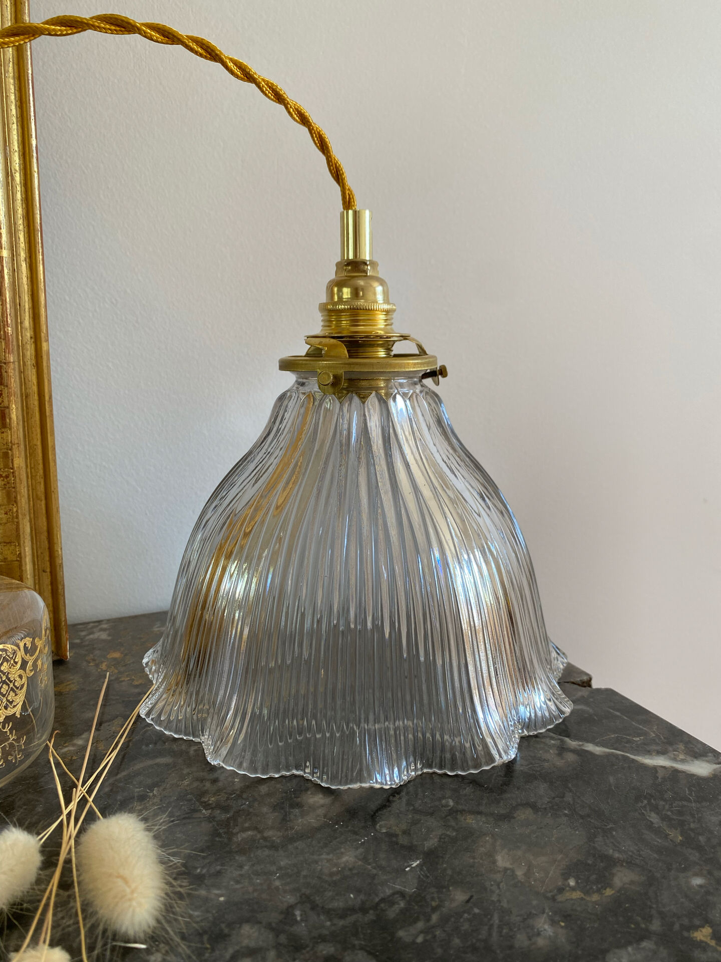 Vintage Holophane pendant light