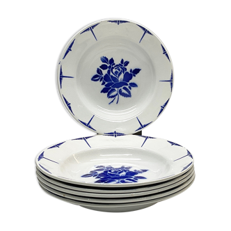 Lot de 6 assiettes creuses « St Amandinoise/St Amand »