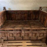 Indian solid wood chest bench
