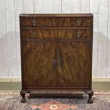 English mahogany sideboard from the 1930s with 2 drawers
