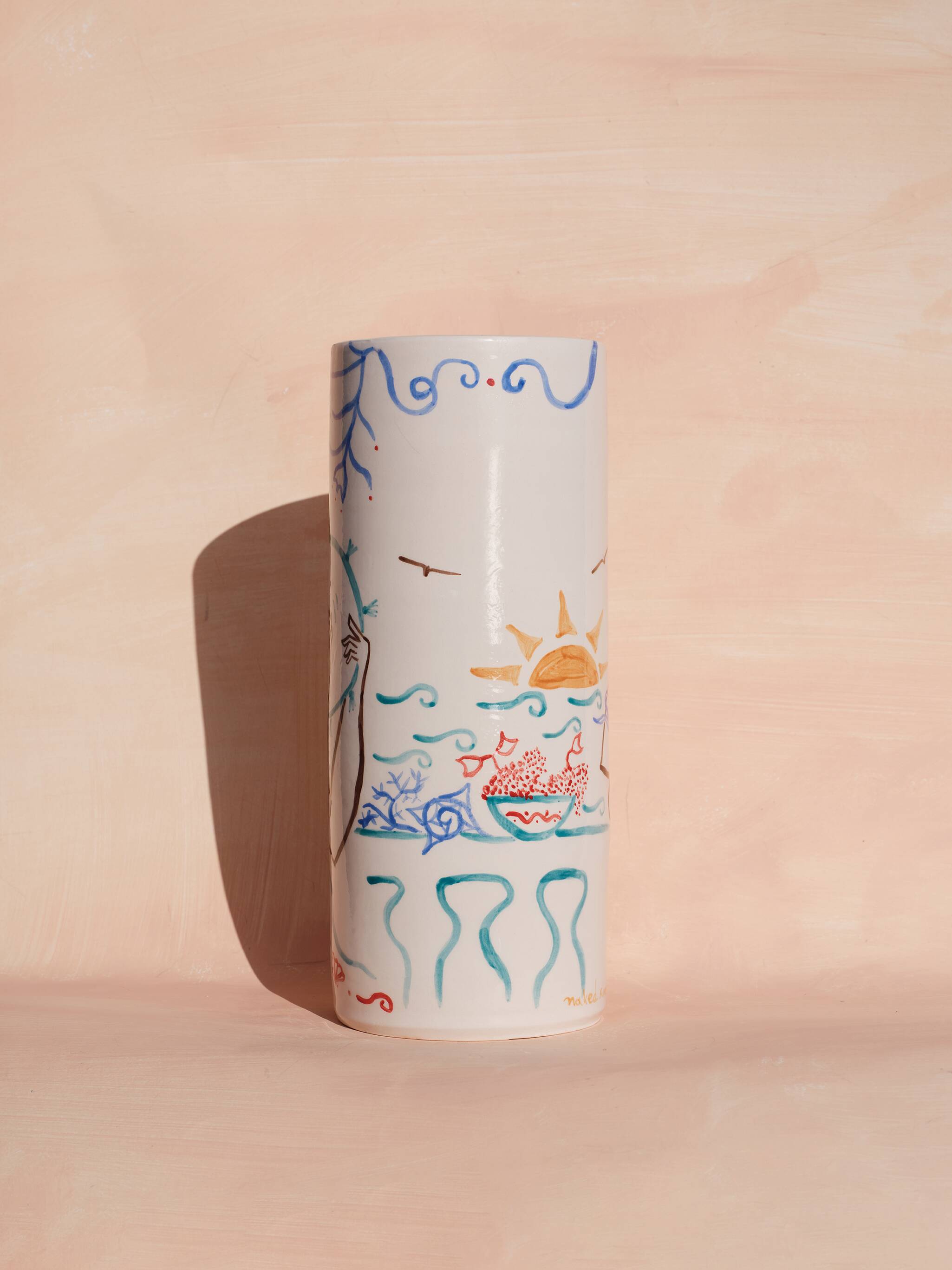 The dancers - ceramic vase