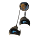 3 chrome balls pendant lamp 80s