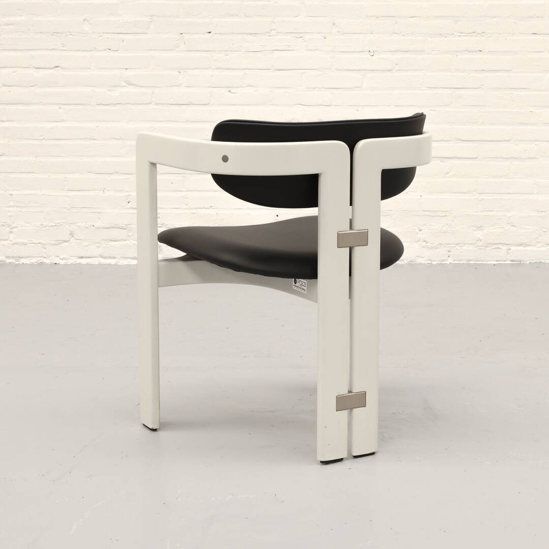Chaise de salle à manger Pamplona par Augusto Savini pour Pozzi 1970