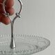 Vintage pressed glass presentation platter