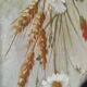 Oil painting on canvas "Country spray with poppies" 1910 signed