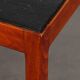 Table basse vintage en bois et ardoise, 1970