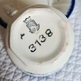 Antique cups with iron earthenware saucers