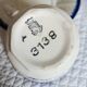 Antique cups with iron earthenware saucers
