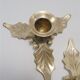 Trio of brass candle holders décor holly
