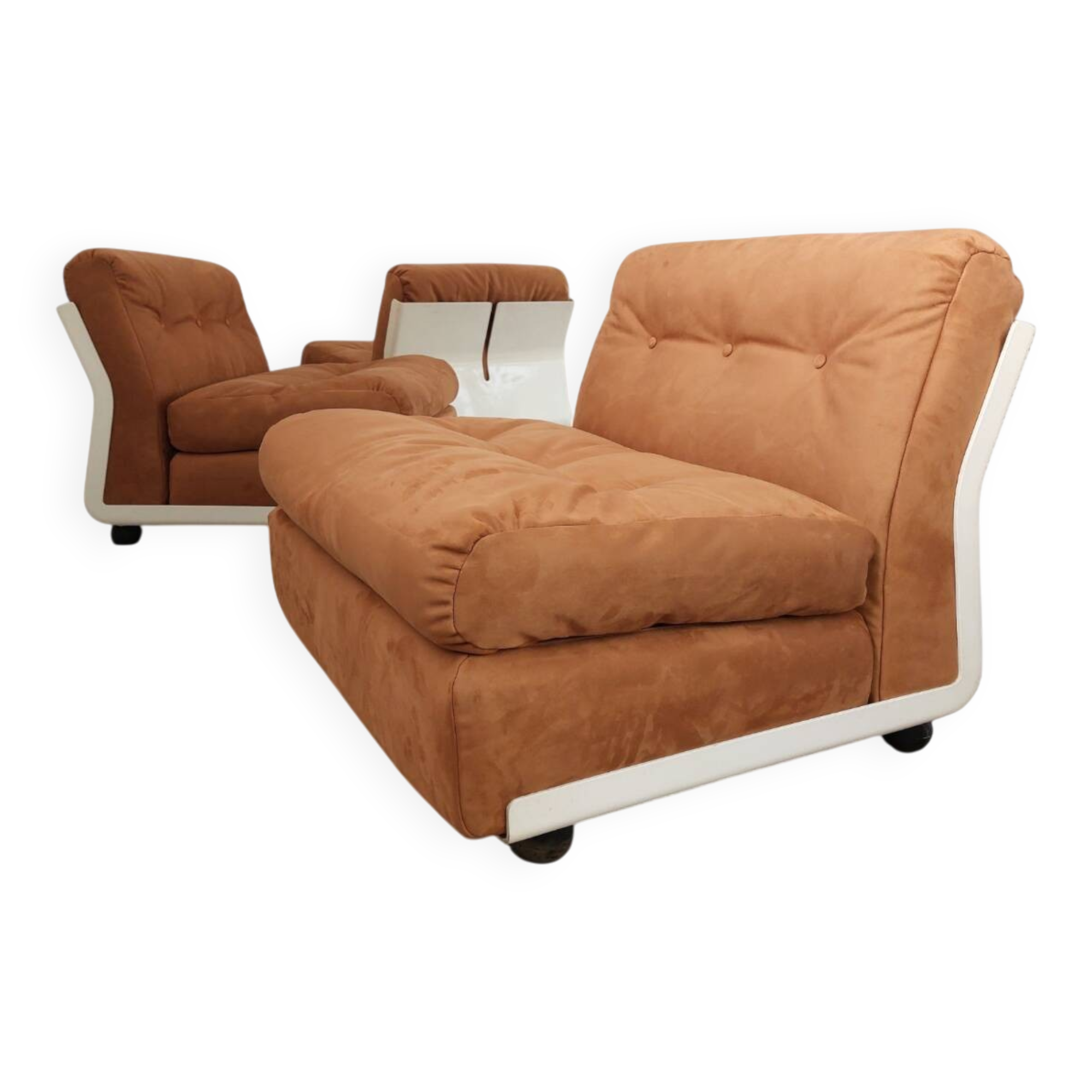 3 Amanta armchairs by Mario Bellini for C&B Italia (reupholstered)