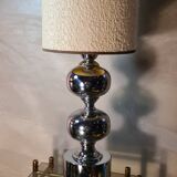Barber style lamp 1970 chrome h49x18