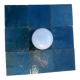 Blue zellige wall light