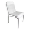 Chaise de jardin en résine tressée blanche