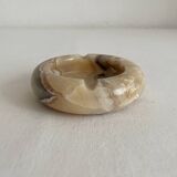 Vintage Alabaster Round Ashtray