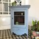 Old grey tinted wooden furniture