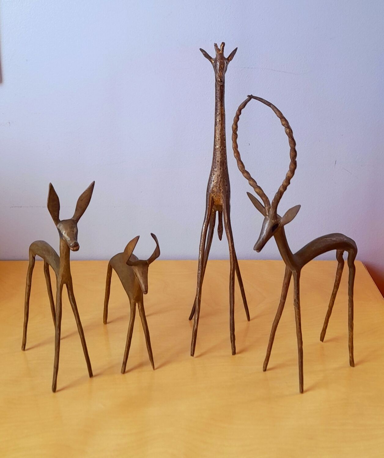 African animals in bronze 1970