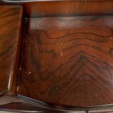 Art Deco chest of drawers in flamed mahogany with 5 drawers