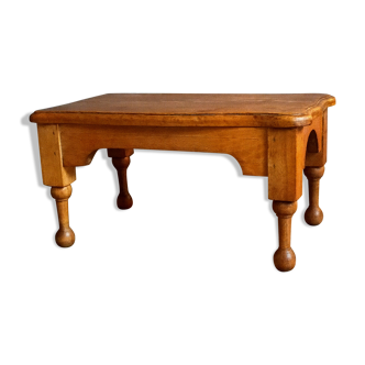Footrest solid wood feet turned old