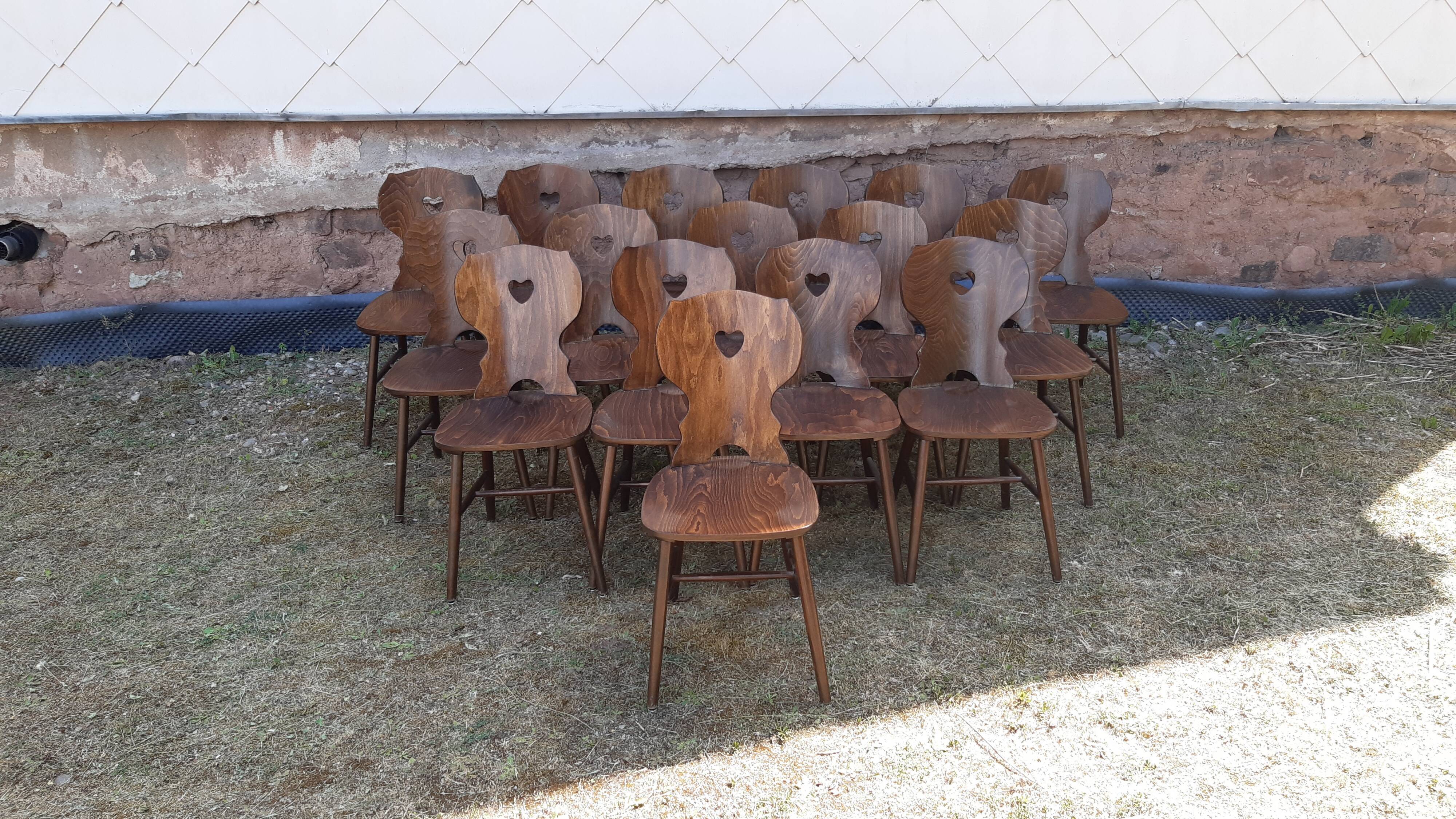 Set of 16 bistro chairs
