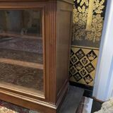 Walnut sideboard - Trade furniture / Napoleon III display cabinet