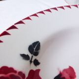 Set of 5 vintage soup plates from the St Amand factory, Café Mars model, in porcelain