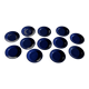 Set of 12 vintage blue ceramic plates D23