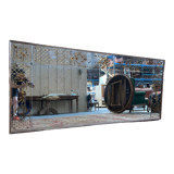 Brasserie mirror art nouveau style eglomised glass