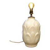 Boch cracked ceramic Art Deco lamp