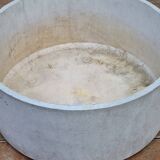 Large round container in composite material for garden, 53 cm in diameter and 25 cm in height