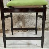 Six chaises des années 50 - bois verni