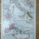 Original map of Italy - 37x27cm - 1908
