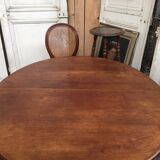 Table and six chairs in the Louis XVI style mahogany